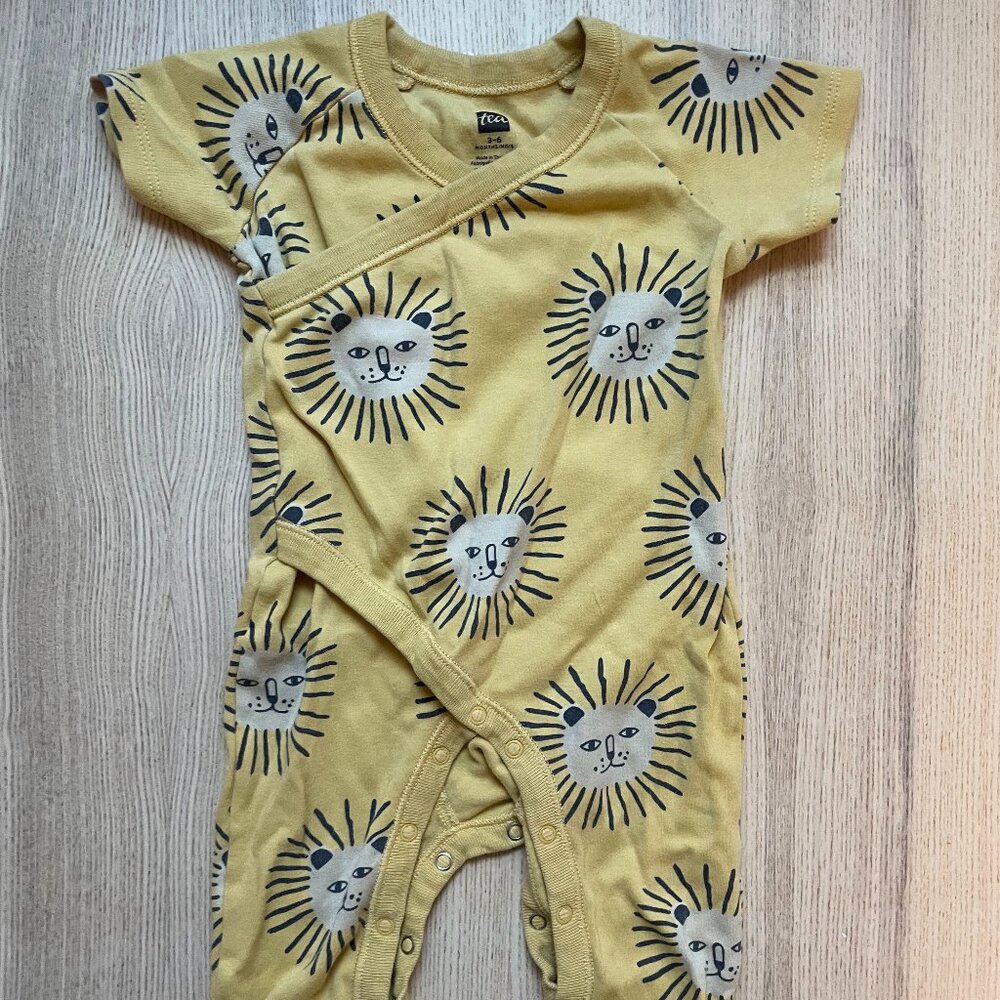 Tea Collection short sleeve long leg romper